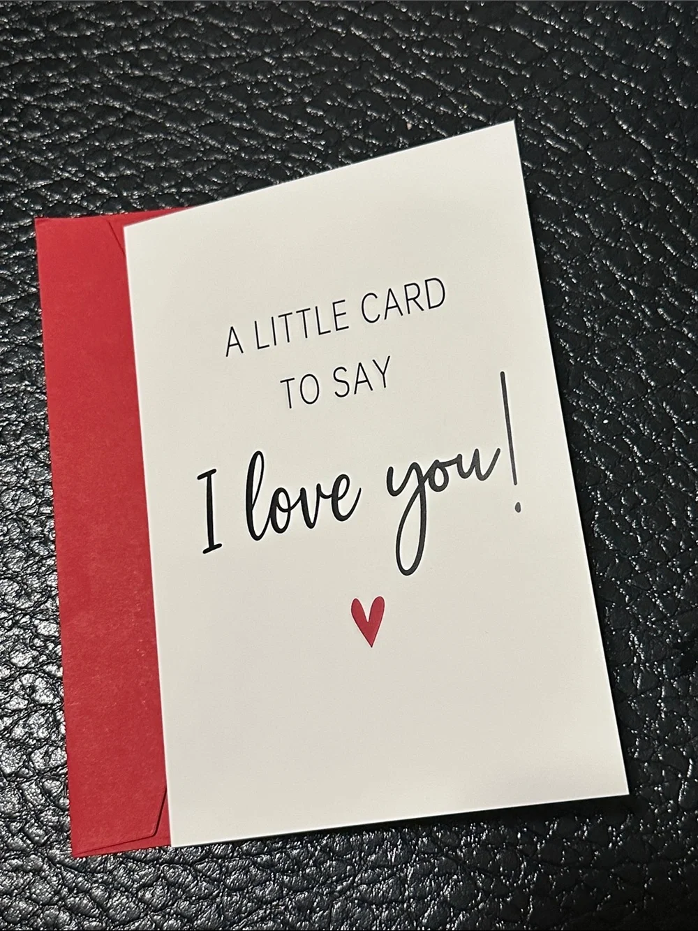 I love you Card with Red Envelope